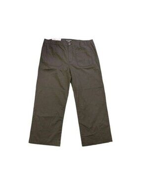 Social Standard Women S High Rise Straight to Wide Leg Twill Juliet Crop Pant (B